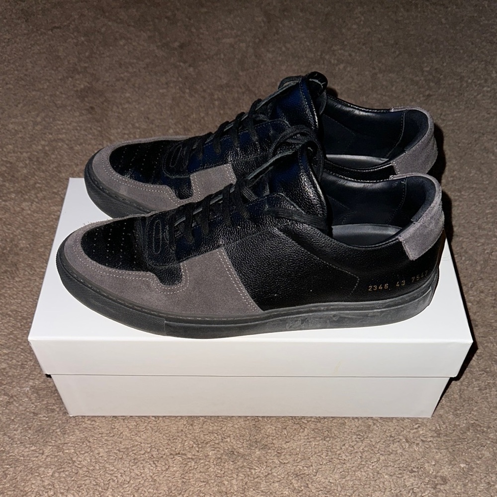 Men's Common Projects B-Ball Low Black - Picture 1 of 7